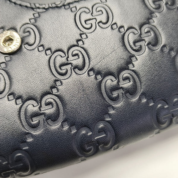 Monogram Calfskin Clutch Blue