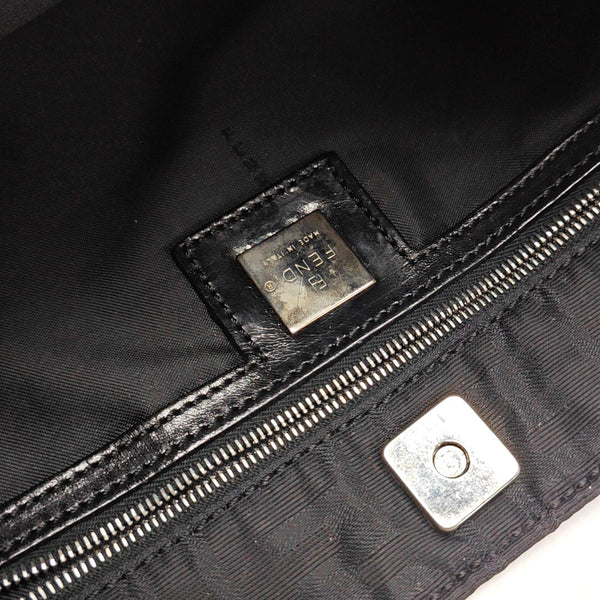 Fabric Shoulder Bag Black