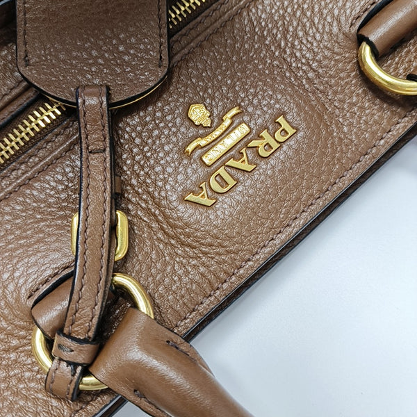 Calfskin Shoulder Bag Brown
