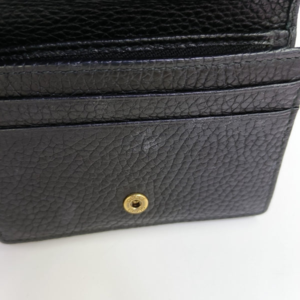 Animalier Calfskin Black Wallet