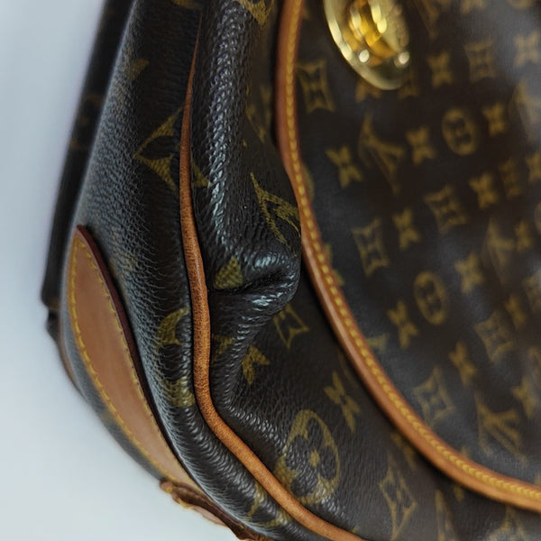 TULUM GM Monogram Coated Canvas Brown