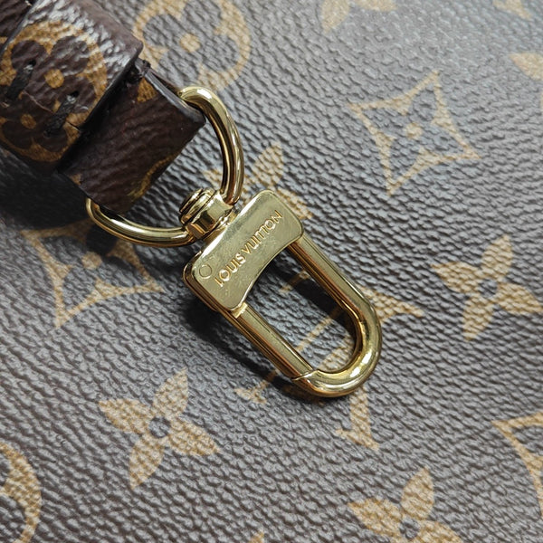 SAC PLAT BB Monogram Coated Canvas Brown