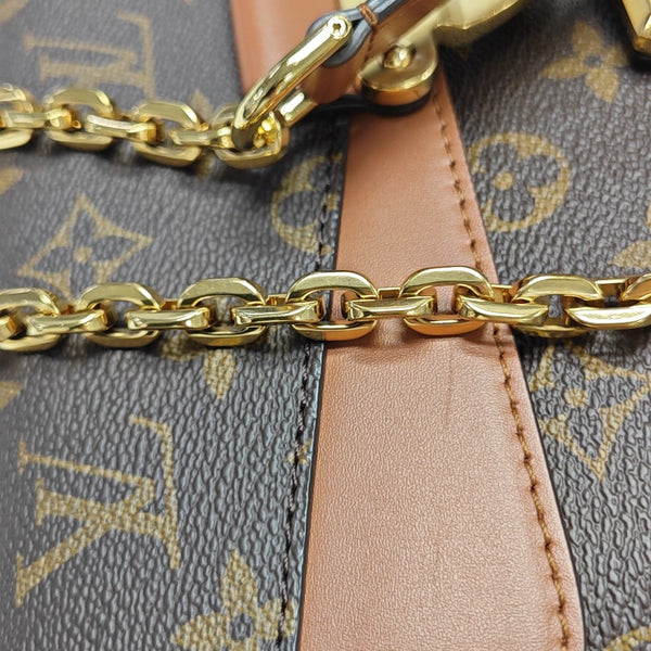 MARCEAU Monogram Coated Canvas Brown
