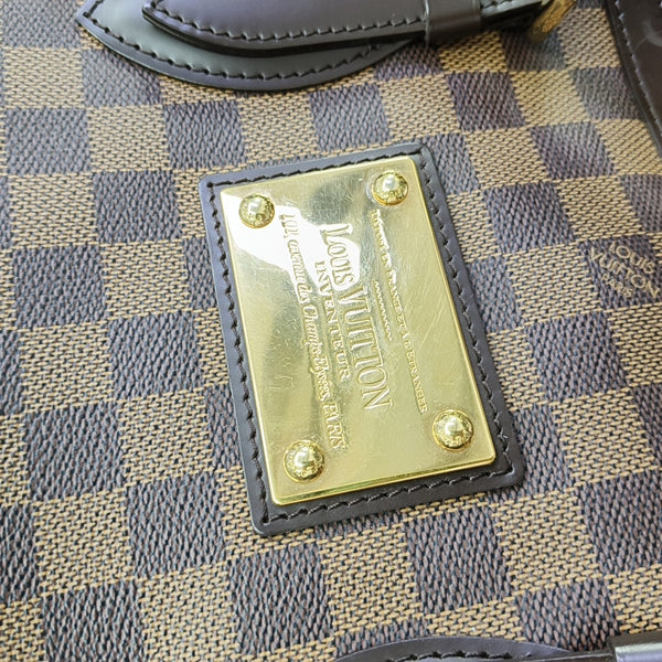 HAMPSTEAD MM Damier Ebene Coated Canvas Brown