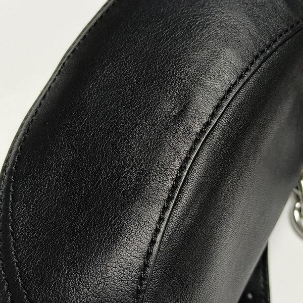 Calfskin Shoulder Bag Black