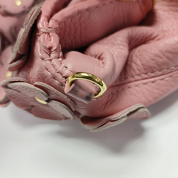 Leather Tote Bag Pink