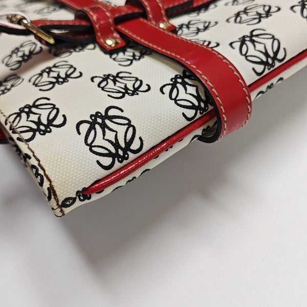 Monogram Coated Canvas Tote Bag Beige