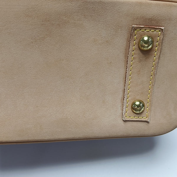 ALMA BB Monogram Coated Canvas Brown