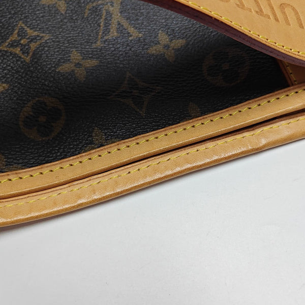 Monogram Coated Canvas Top Handle Bag Brown