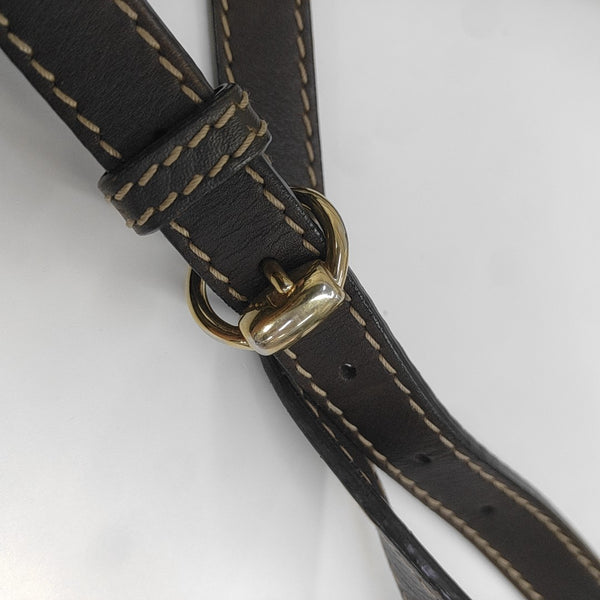 Monogram Canvas Shoulder Bag Beige