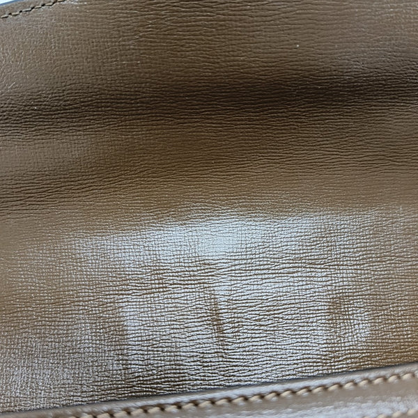 Horsebit 1955 Medium Monogram Coated Canvas Beige