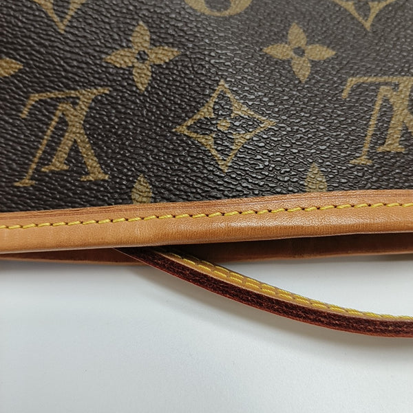 NEVERFULL MM Monogram Coated Canvas Brown
