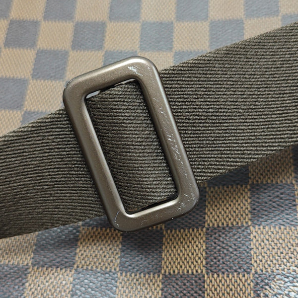 DISTRICT MM Damier Ebene Coated Canvas Brown