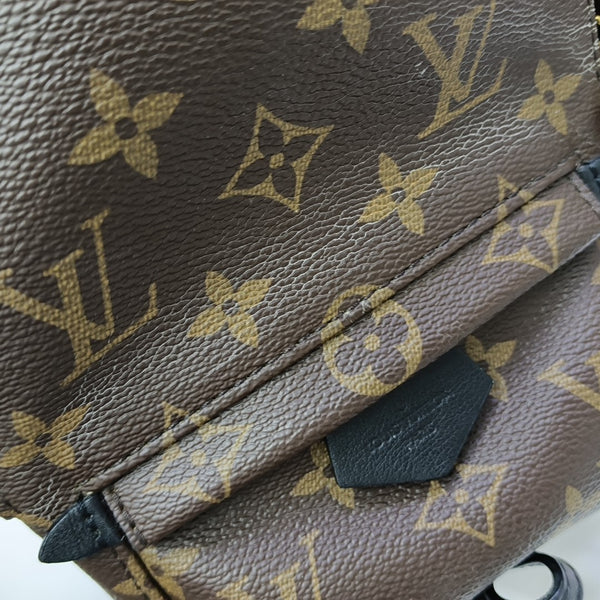 PALM SPRINGS Mini Monogram Coated Canvas Brown