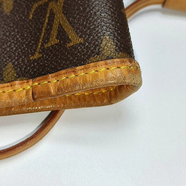 NEVERFULL MM Monogram Coated Canvas Brown