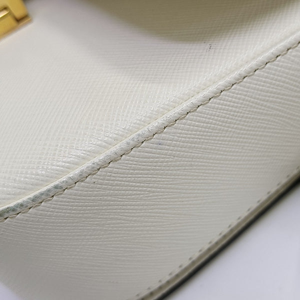 Emblème Calfskin White
