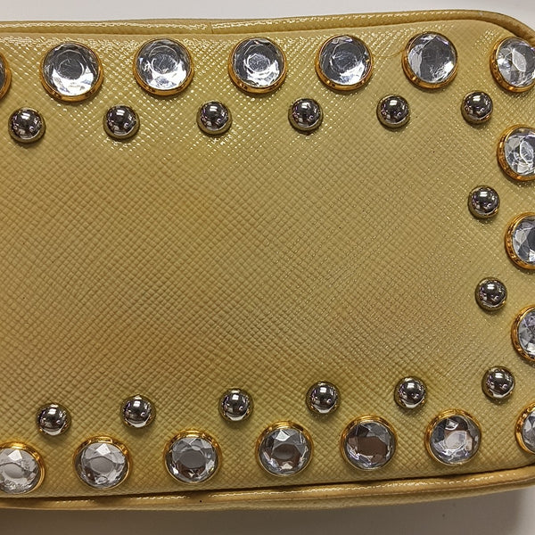 Vitello Phenix Camera Bag Saffiano Calfskin Yellow
