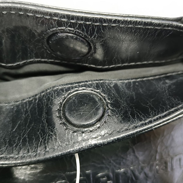 Calfskin Shoulder Bag Small Black