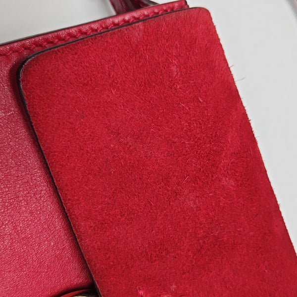 Faye Mini Calfskin Red