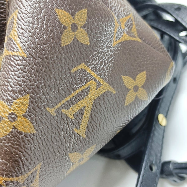 PALM SPRINGS Mini Monogram Coated Canvas Brown