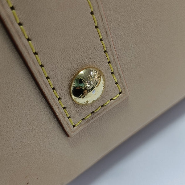 ALMA BB Monogram Coated Canvas Brown