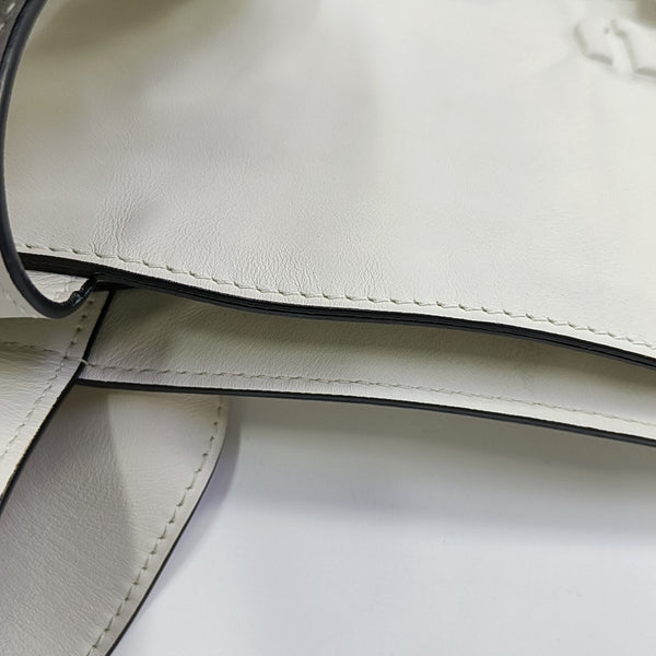 Calfskin Shoulder Bag White