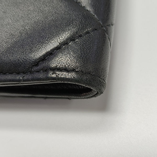CHAIN INFINITY TOP HANDLE Quilted Lambskin Black
