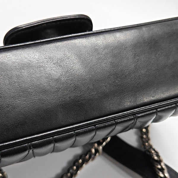 Diagramme Medium Quilted Calfskin Black