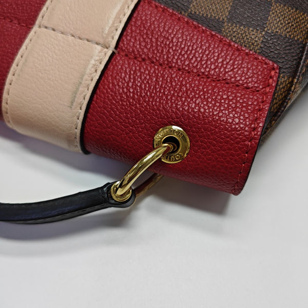 CLAPTON Damier Ebene Coated Canvas Brown
