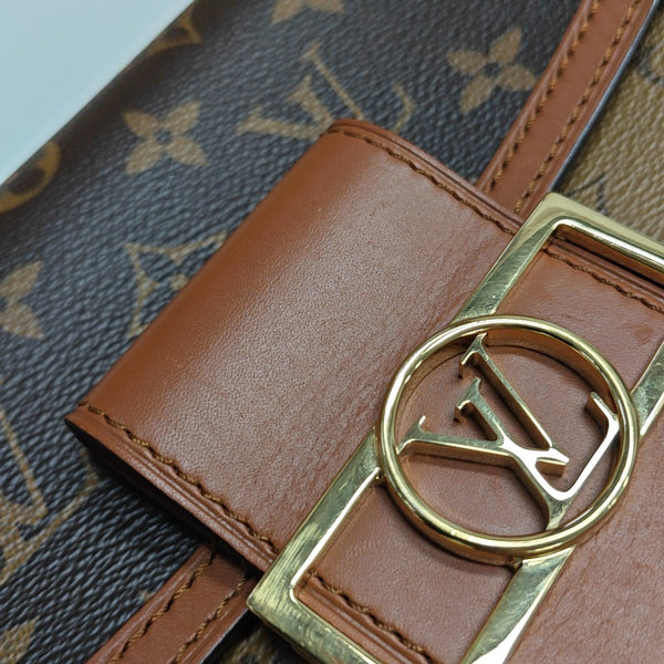 DAUPHINE Mini Monogram Coated Canvas Brown