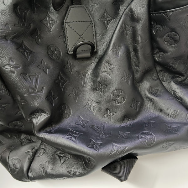 Monogram Calfskin Backpack Black