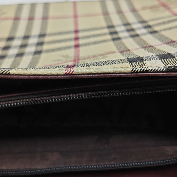 Coated Canvas Tote Bag Beige