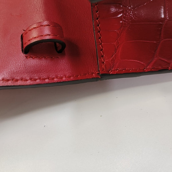 Sylvie Mini Crocodile Red