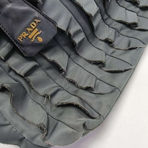 Nylon Top Handle Bag Green