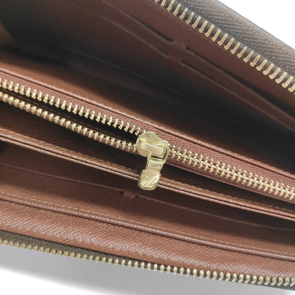 ZIPPY Monogram Coated Canvas Brown Wallet