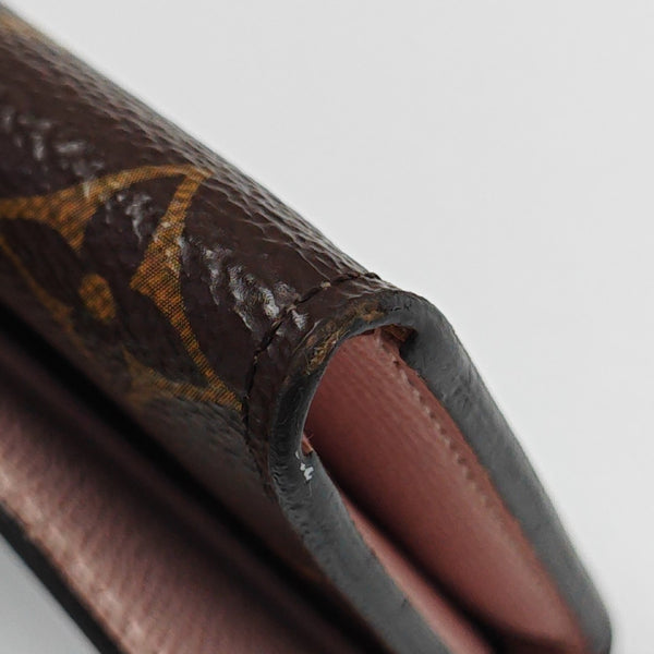 ROSALIE Monogram Coated Canvas Brown Card Holder