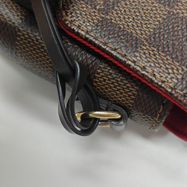 CROISETTE Damier Ebene Coated Canvas Brown