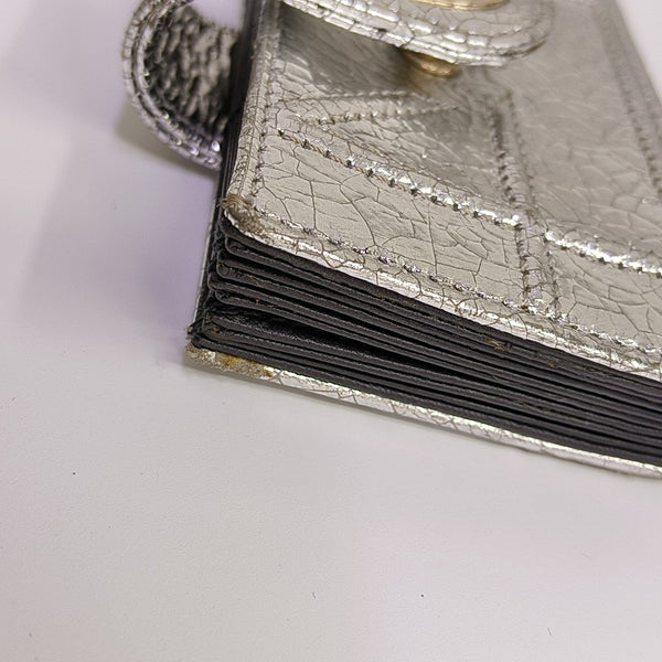 Diorama Cannage Calfskin Silver Wallet