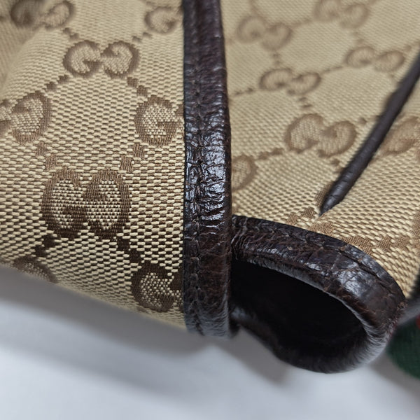 GG Messenger Monogram Canvas Beige