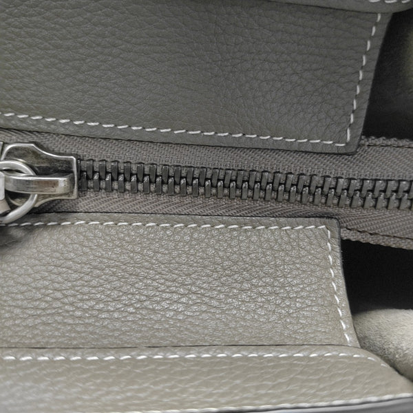 Authenticated pre-owned LUGGAGE Micro Calfskin Gray - Tote Bag at Looply