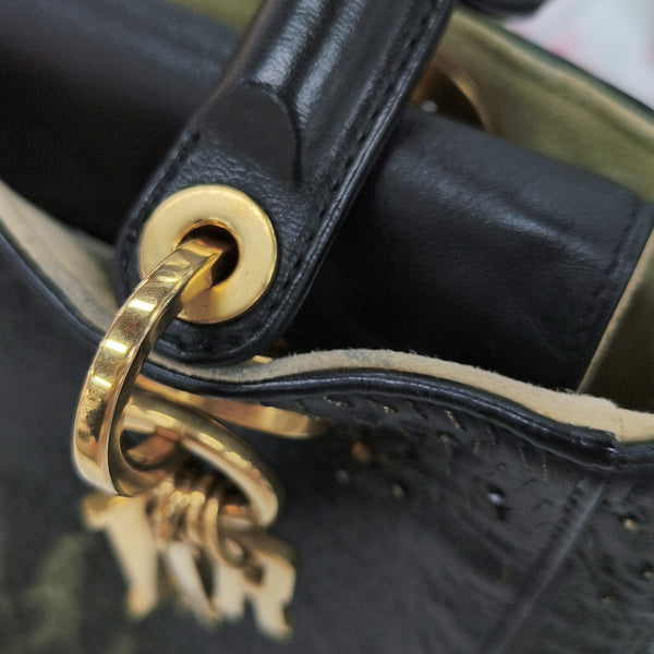 Lady Dior Medium Lambskin Black