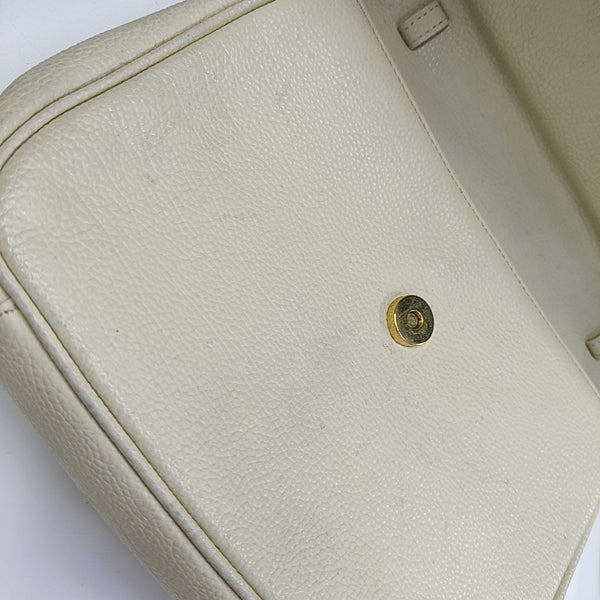 Calfskin Shoulder Bag White