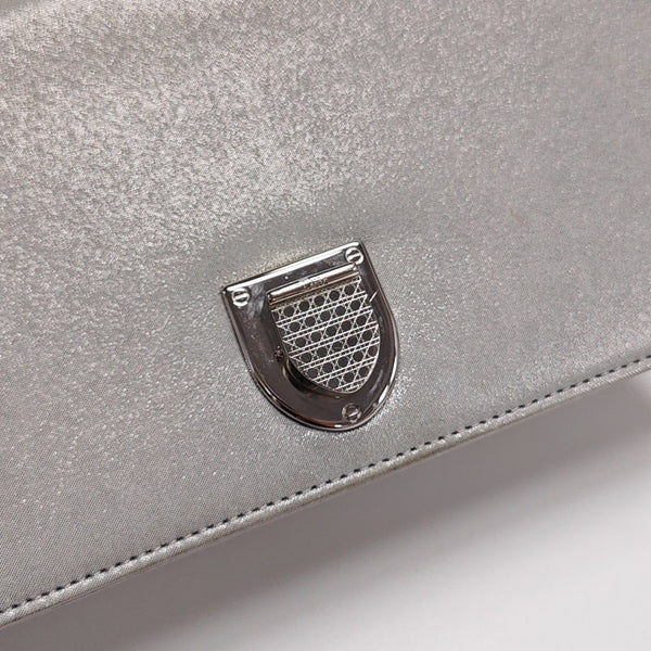 Diorama Small Cannage Calfskin Silver