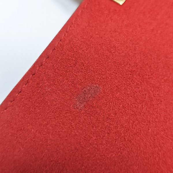 LOCKY BB Monogram Coated Canvas Red