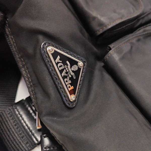 Nylon Crossbody Bag Black