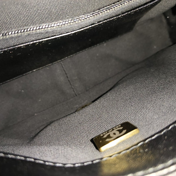 CC CROWN Quilted Lambskin Black