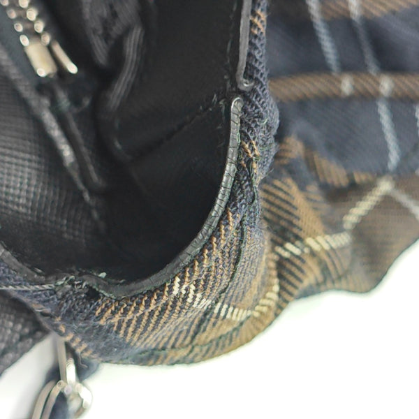Quilted Fabric Crossbody Bag Multicolor