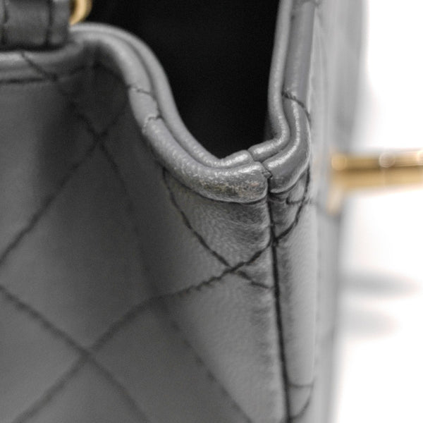CLASSIC FLAP Mini Quilted Lambskin Gray