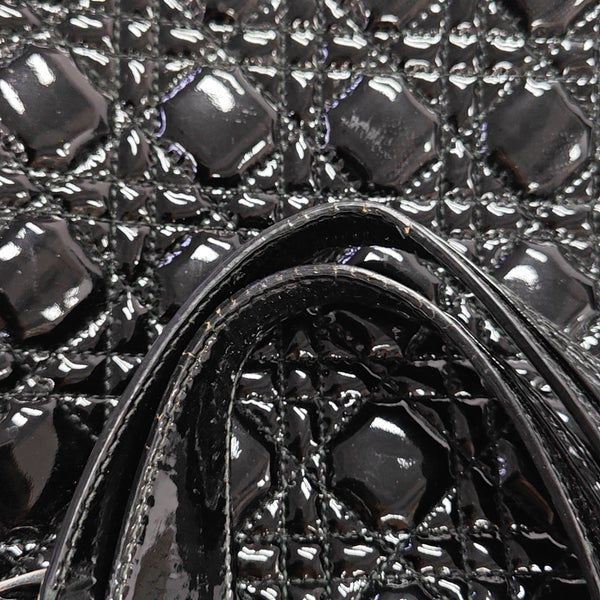 Dior Soft Cannage Patent Leather Black