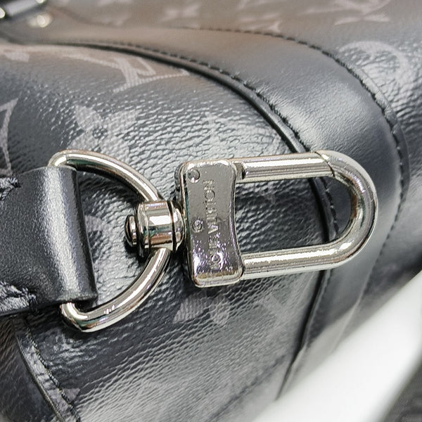 KEEPALL Monogram Coated Canvas Black